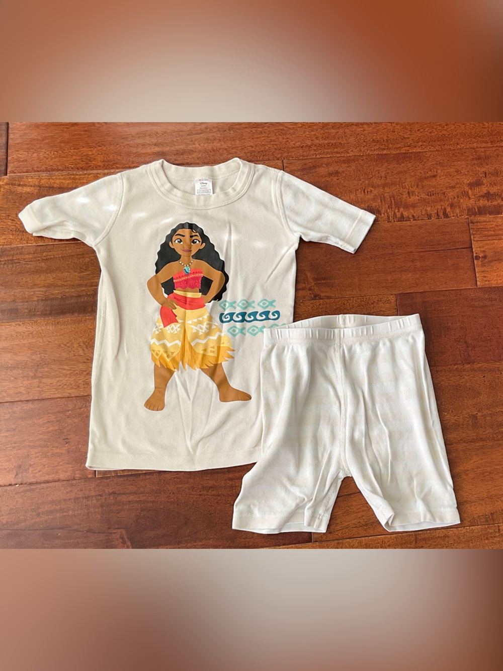 Hanna Andersson Disney Cream Moana Graphic Pajama Set